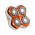 Lame de rechange Rugged™ 4 têtes | Pour Maintenir Chaume| Compatible avec tous les rasoirs SS